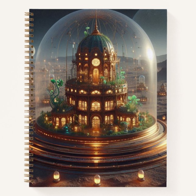 Plant Jewel Box Fantasy Art Notebook (Front)