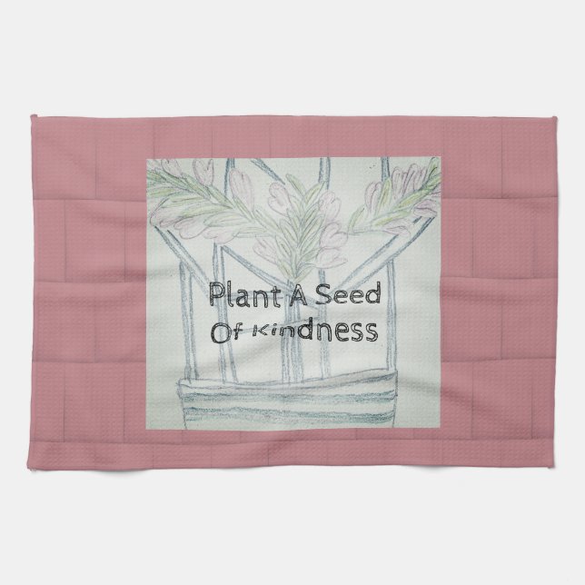 Plant Kindness    Tea Towel (Horizontal)