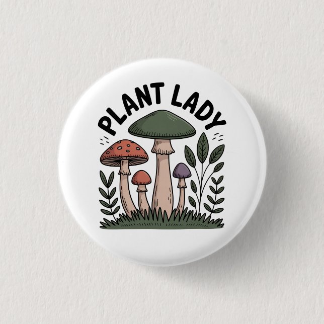 Plant Lady 3 Cm Round Badge (Front)