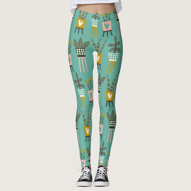 Plant Lady Art Leggings (Front)