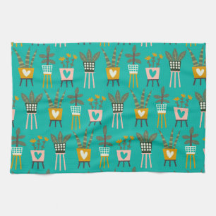Plant Lady Art Tea Towel