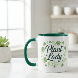 Plant Lady Botanical Wreath Mug