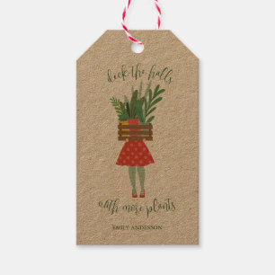 Plant Lady Christmas Gift Tag
