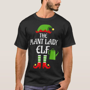 Plant Lady Elf Family Matching Group Christmas T-Shirt