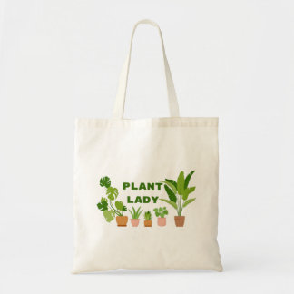 Plant Lady Tote Bag | Cute Gardening Plant Gifts