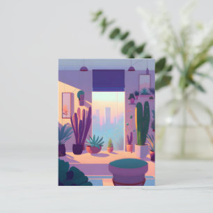 Plant Lover Apartment, Postcrossing Postcard