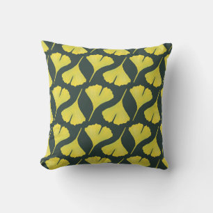 Plant Lover Ginkgo Leaf Pattern Cushion