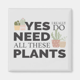 Plant lover magnet