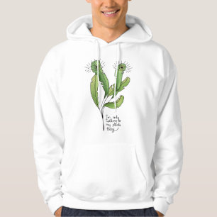 Plant lover pun funny introvert gardener hoodie