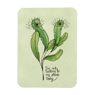 Plant lover pun funny introvert gardener magnet