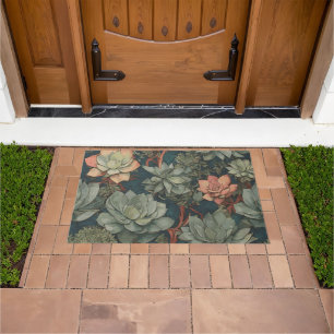 Plant Lover Succulents Pattern Doormat