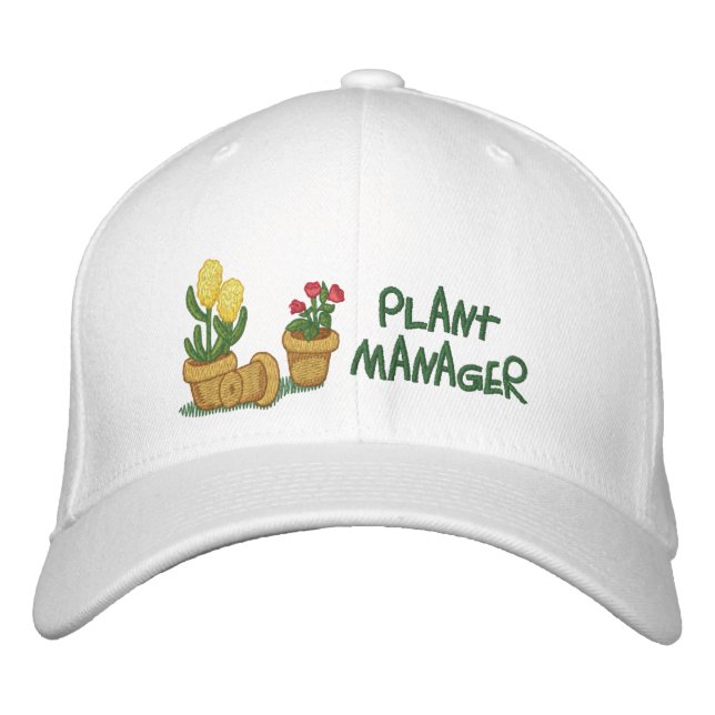 Plant Manager Embroidered Hat (Front)