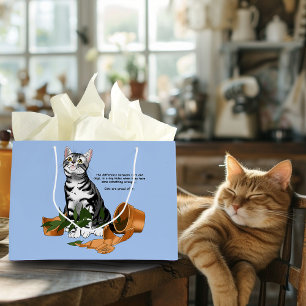Plant Mischief Cat Large Gift Bag