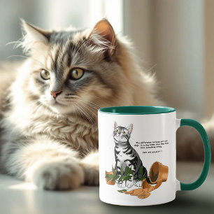 Plant Mischief Cat Mug