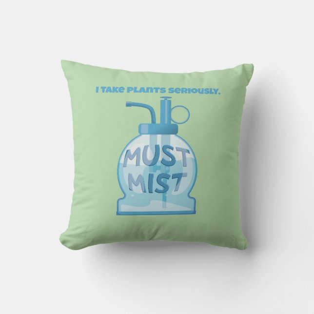 Plant mister misting pot plants cushion (Front)