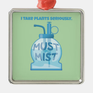 Plant mister misting pot plants metal ornament