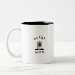 Plant Mom Two-Tone Coffee Mug