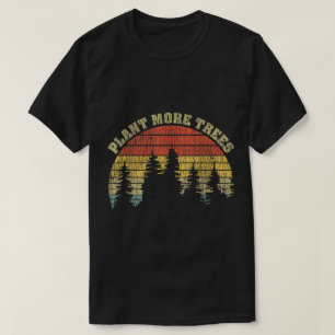 Plant More Trees Retro Forest Art T-Shirt