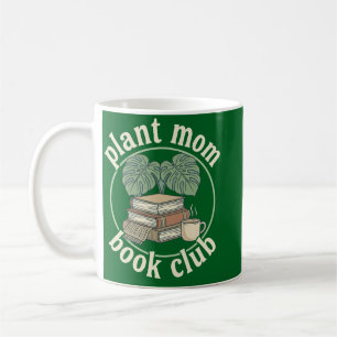 Plant Mum Book Club Retro Design Coffee Mug