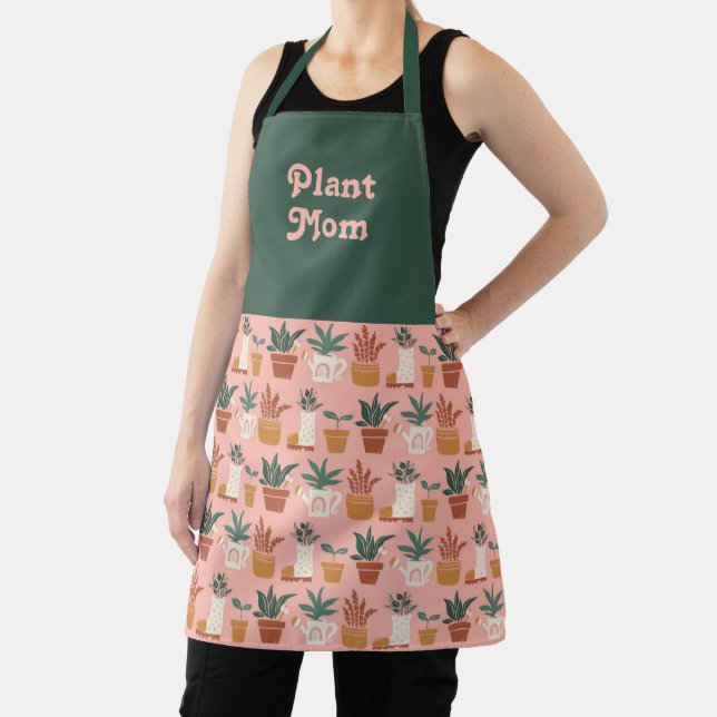 Plant Mum Cute Gardening Gift Apron (Insitu)
