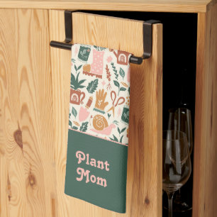 Plant Mum Cute Gardening Gift Tea Towel