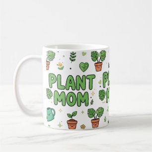 Plant Mum Funny Typography Cute Plants Gift Coffee Mug