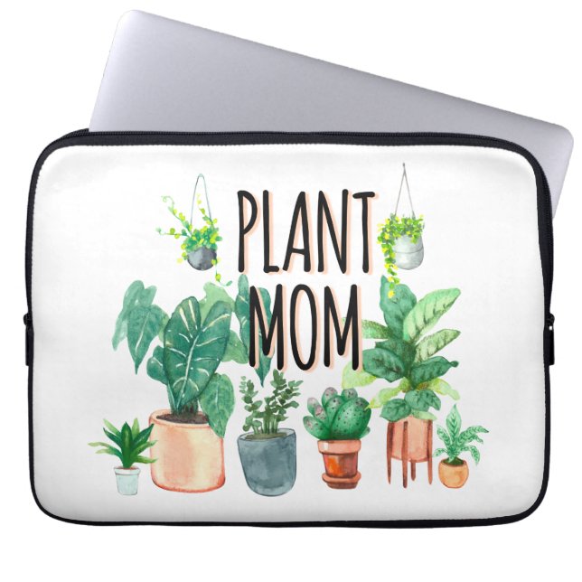 Plant Mum -Gardening, Planter Gift For Mum Laptop Sleeve (Front)