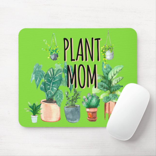 Plant Mum -Gardening, Planter Gift For Mum Mouse Pad (With Mouse)