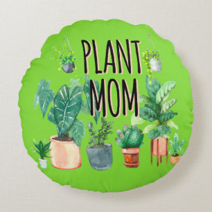 Plant Mum -Gardening, Planter Gift For Mum Round Cushion
