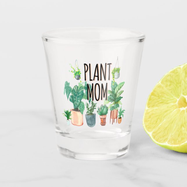 Plant Mum -Gardening, Planter Gift For Mum Shot Glass (Front)