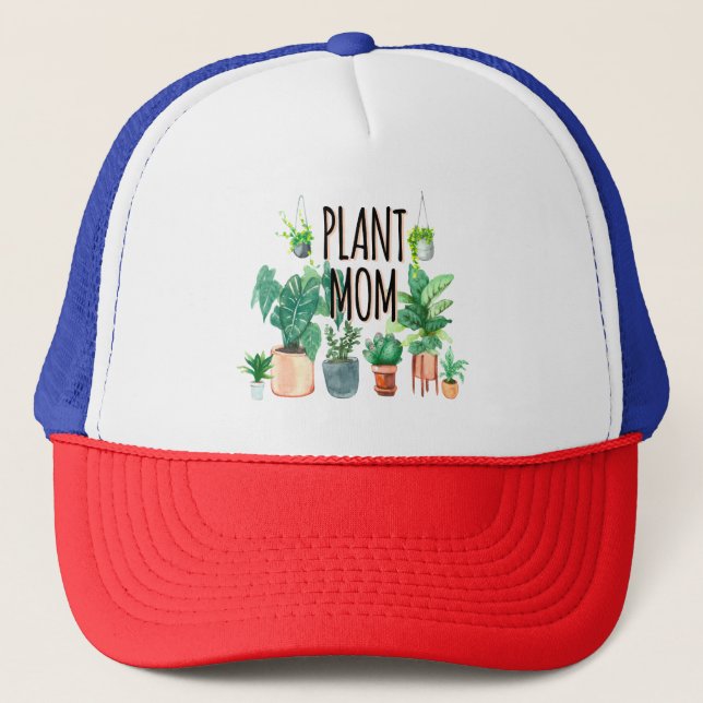 Plant Mum -Gardening, Planter Gift For Mum Trucker Hat (Front)