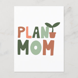 Plant mum holiday postcard