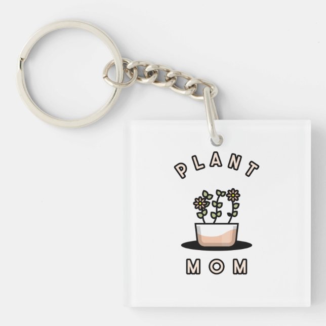 Plant Mum   Key Ring (Front)