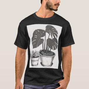 Plant Mum Plant Dad Gardening Botanical Illustrati T-Shirt