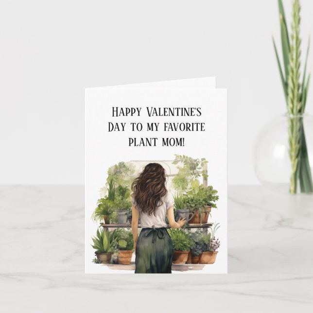 Plant Mum Valentine's Day Holiday Card (Front)