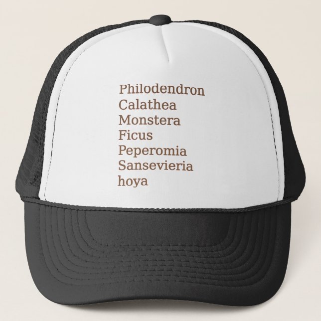 Plant Name Trucker Hat (Front)