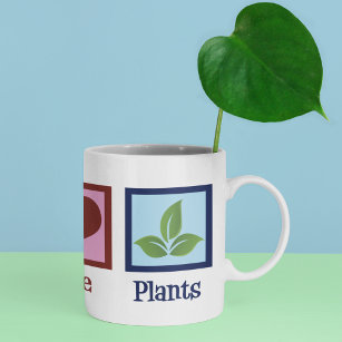 Plant Nursery Peace Love Plants Coffee Mug