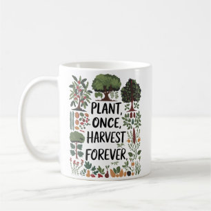 Plant Once, Harvest Forever – Food Forest Design Coffee Mug
