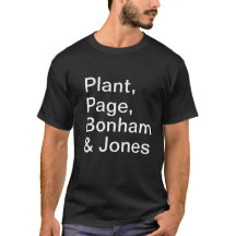 Plant Page Bonham JOnes Black T-shirt