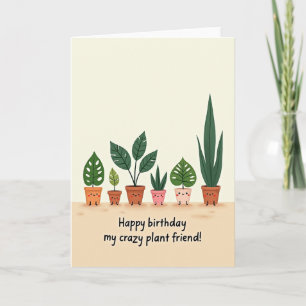 Plant Pals Birthday Card