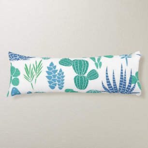 Plant pattern body cushion
