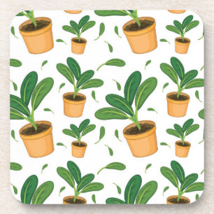 Plant pattern coaster