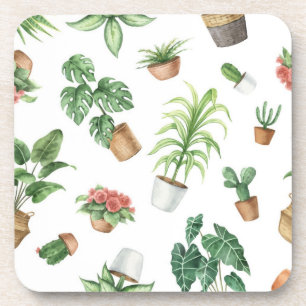 Plant pattern coaster