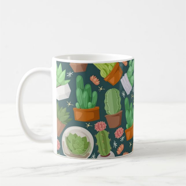 Plant pattern coffee mug (Left)