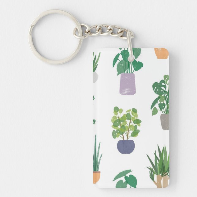 Plant pattern key ring (Front)