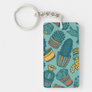 Plant pattern key ring