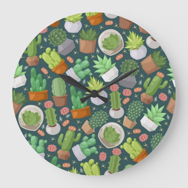 Plant pattern large clock (Front)