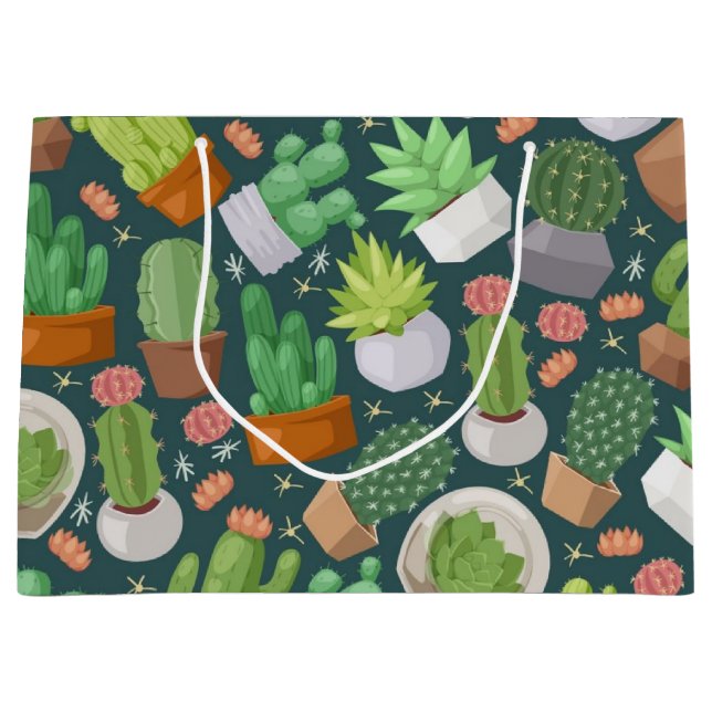 Plant pattern large gift bag (Front)