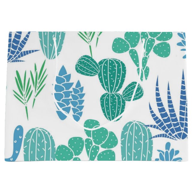 Plant pattern large gift bag (Front)