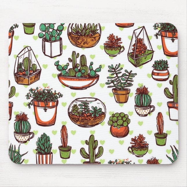 Plant pattern mouse pad (Front)